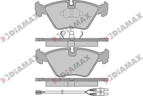 Diamax N09813 - Гальмівні колодки, дискові гальма avtolavka.club