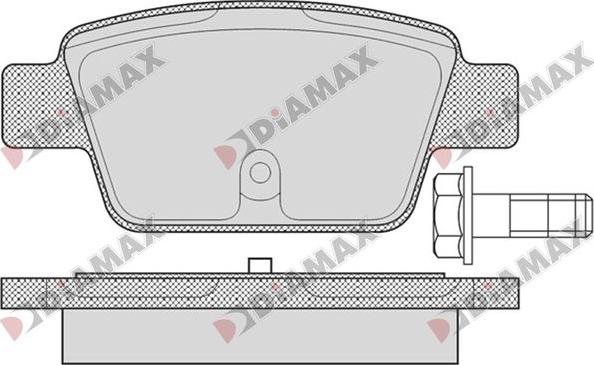 Diamax N09838 - Гальмівні колодки, дискові гальма avtolavka.club