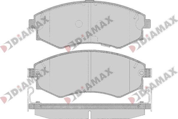 Diamax N09826 - Гальмівні колодки, дискові гальма avtolavka.club