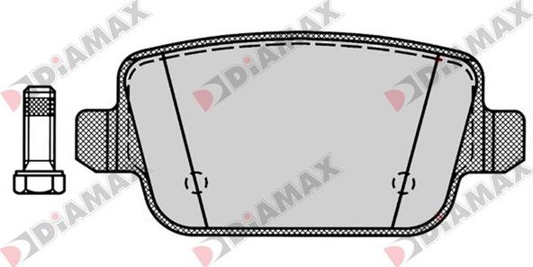Diamax N09395 - Гальмівні колодки, дискові гальма avtolavka.club