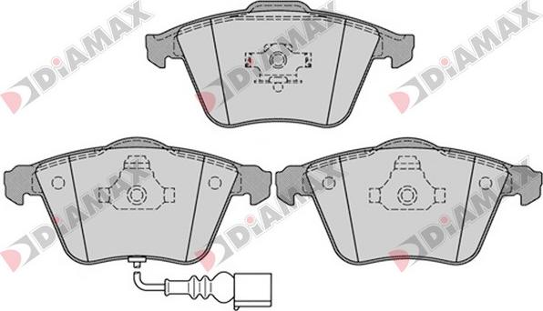 Diamax N09393 - Гальмівні колодки, дискові гальма avtolavka.club