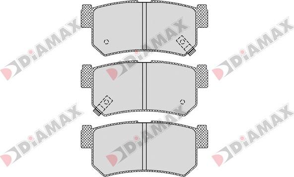 Diamax N09362 - Гальмівні колодки, дискові гальма avtolavka.club