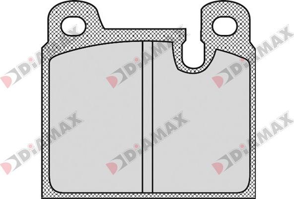 Diamax N09306 - Гальмівні колодки, дискові гальма avtolavka.club