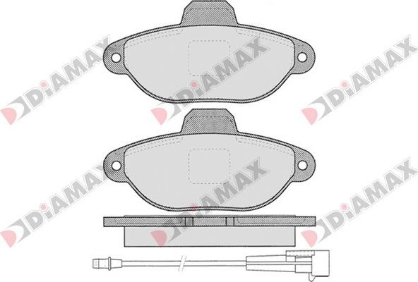 Diamax N09385 - Гальмівні колодки, дискові гальма avtolavka.club