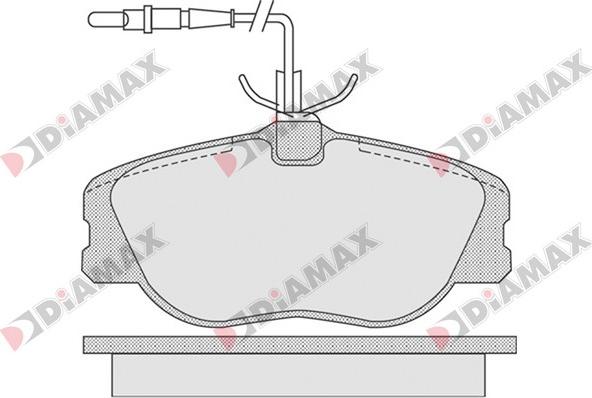 Diamax N09325 - Гальмівні колодки, дискові гальма avtolavka.club