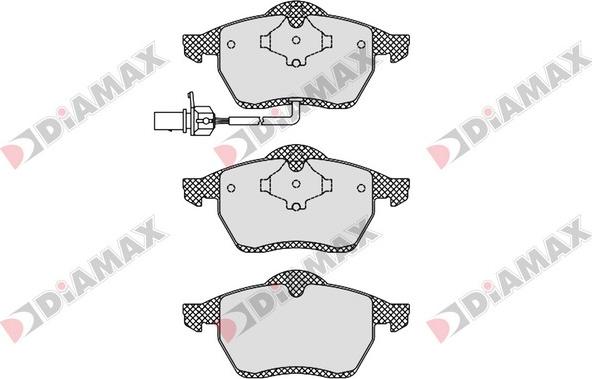 Diamax N09372 - Гальмівні колодки, дискові гальма avtolavka.club