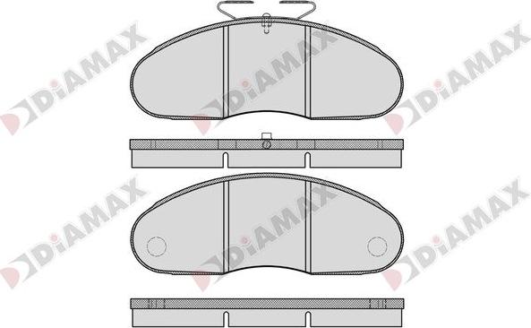 Diamax N09249 - Гальмівні колодки, дискові гальма avtolavka.club