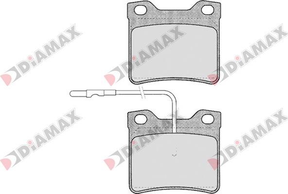 Diamax N09203 - Гальмівні колодки, дискові гальма avtolavka.club