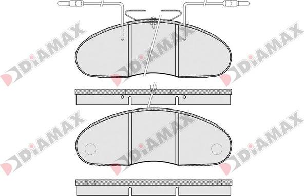 Diamax N09216 - Гальмівні колодки, дискові гальма avtolavka.club