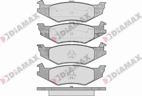 Diamax N09218 - Гальмівні колодки, дискові гальма avtolavka.club