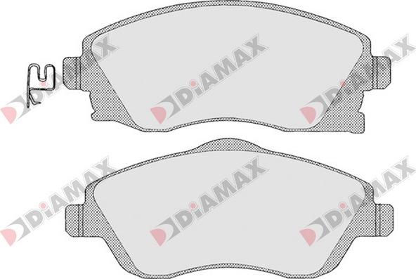 Diamax N09289 - Гальмівні колодки, дискові гальма avtolavka.club