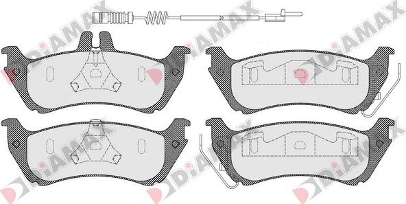 Diamax N09288A - Гальмівні колодки, дискові гальма avtolavka.club