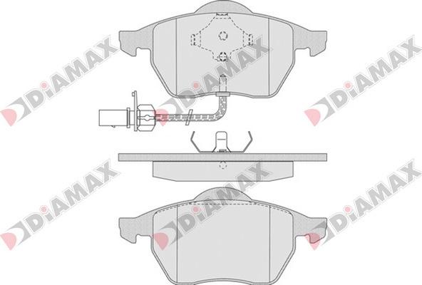 Diamax N09234 - Гальмівні колодки, дискові гальма avtolavka.club