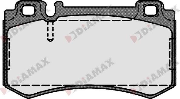 Diamax N09279 - Гальмівні колодки, дискові гальма avtolavka.club