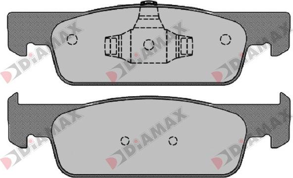 Diamax N09276 - Гальмівні колодки, дискові гальма avtolavka.club