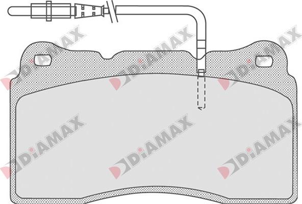 Diamax N09270 - Гальмівні колодки, дискові гальма avtolavka.club