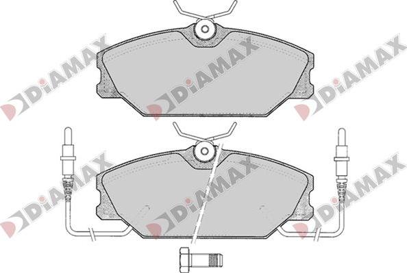 Diamax N09792 - Гальмівні колодки, дискові гальма avtolavka.club