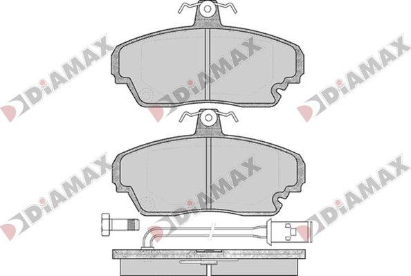 Diamax N09797 - Гальмівні колодки, дискові гальма avtolavka.club