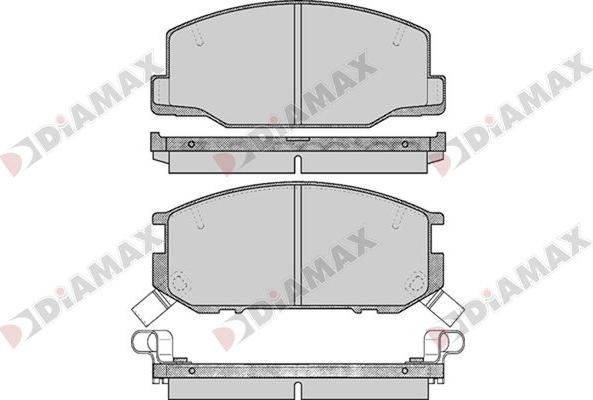 Diamax N09740 - Гальмівні колодки, дискові гальма avtolavka.club