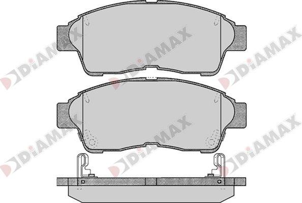 Diamax N09741 - Гальмівні колодки, дискові гальма avtolavka.club