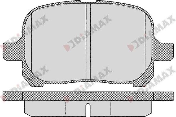 Diamax N09747 - Гальмівні колодки, дискові гальма avtolavka.club