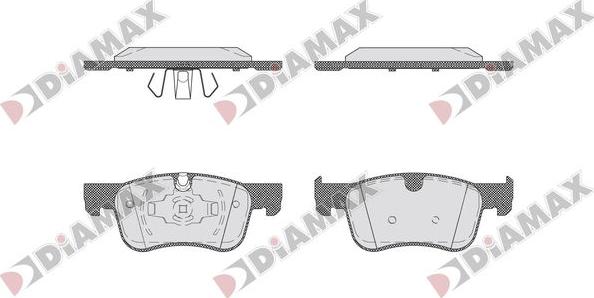 Diamax N09760 - Гальмівні колодки, дискові гальма avtolavka.club