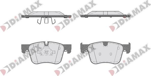 Diamax N09761 - Гальмівні колодки, дискові гальма avtolavka.club