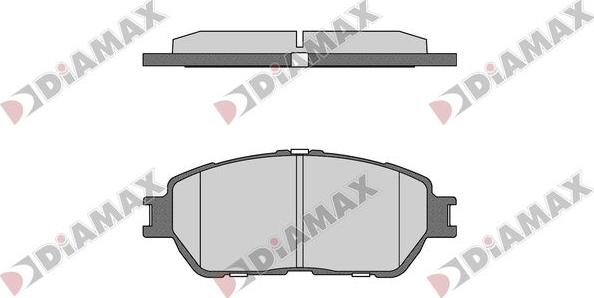 Diamax N09709 - Гальмівні колодки, дискові гальма avtolavka.club