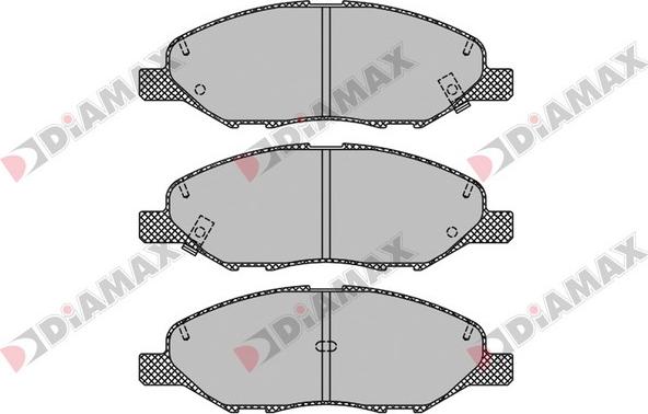 Diamax N09704 - Гальмівні колодки, дискові гальма avtolavka.club