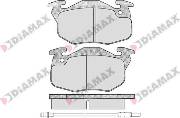 Diamax N09707 - Гальмівні колодки, дискові гальма avtolavka.club