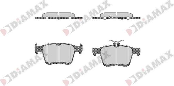 Diamax N09717 - Гальмівні колодки, дискові гальма avtolavka.club