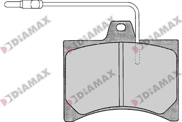 Diamax N09787 - Гальмівні колодки, дискові гальма avtolavka.club