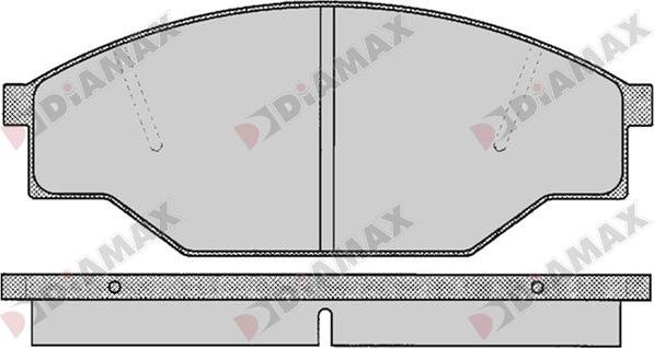 Diamax N09734 - Гальмівні колодки, дискові гальма avtolavka.club