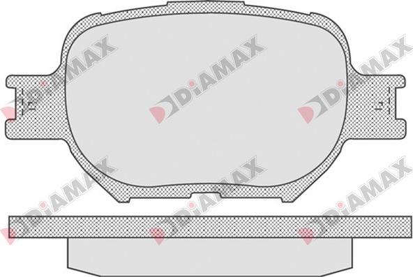 Diamax N09735 - Гальмівні колодки, дискові гальма avtolavka.club
