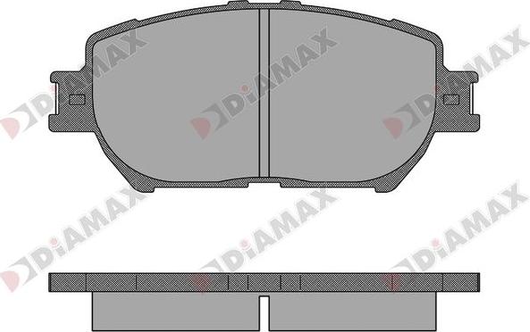 Diamax N09731 - Гальмівні колодки, дискові гальма avtolavka.club