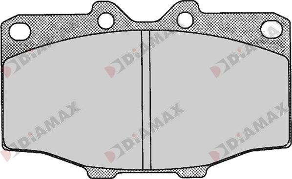 Diamax N09733 - Гальмівні колодки, дискові гальма avtolavka.club