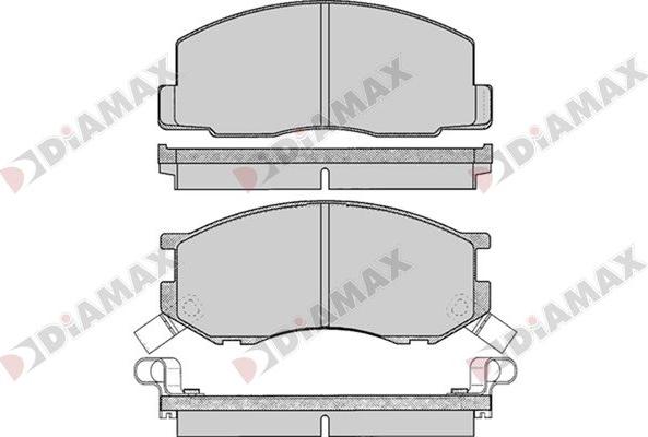 Diamax N09737 - Гальмівні колодки, дискові гальма avtolavka.club