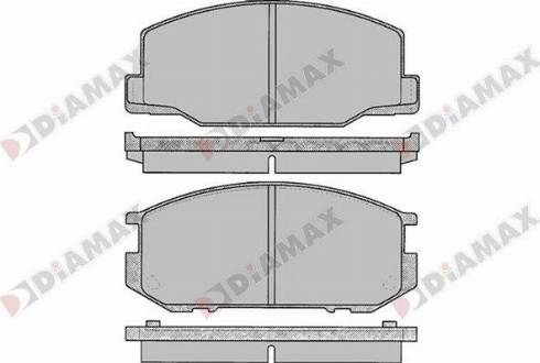 Diamax N09724 - Гальмівні колодки, дискові гальма avtolavka.club