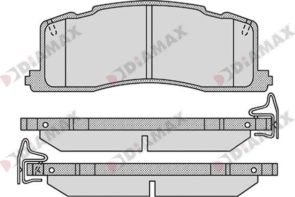 Diamax N09728 - Гальмівні колодки, дискові гальма avtolavka.club