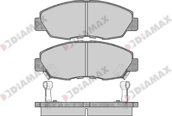 Diamax N09723 - Гальмівні колодки, дискові гальма avtolavka.club