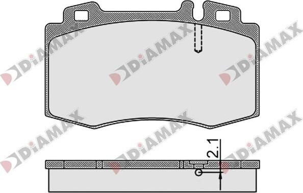 Diamax N09774 - Гальмівні колодки, дискові гальма avtolavka.club