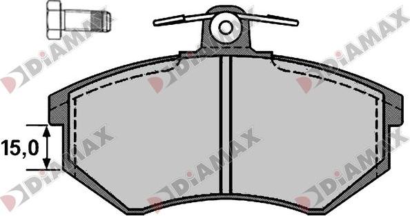 Diamax N09770 - Гальмівні колодки, дискові гальма avtolavka.club