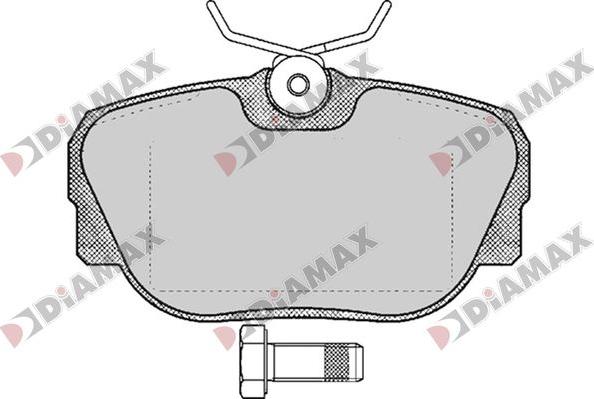 Diamax N09771 - Гальмівні колодки, дискові гальма avtolavka.club