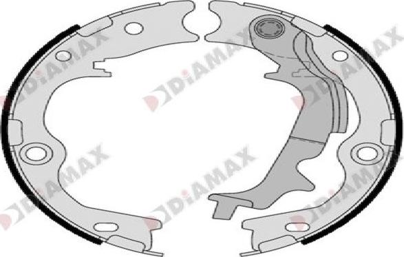 Diamax N01431 - Комплект гальм, ручник, парковка avtolavka.club