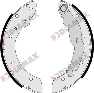 Diamax N01041 - Комплект гальм, барабанний механізм avtolavka.club