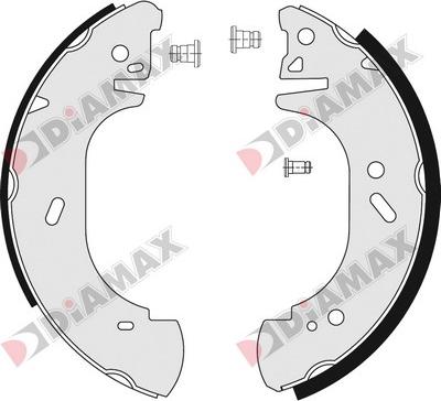 Diamax N01043 - Комплект гальм, барабанний механізм avtolavka.club