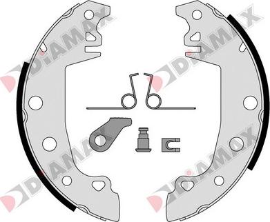 Diamax N01065 - Комплект гальм, барабанний механізм avtolavka.club