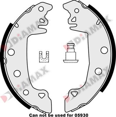 Diamax N01067 - Комплект гальм, барабанний механізм avtolavka.club