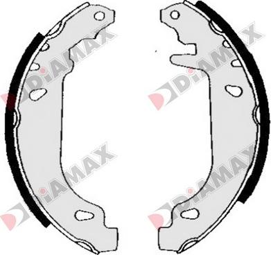 Diamax N01003 - Комплект гальм, барабанний механізм avtolavka.club