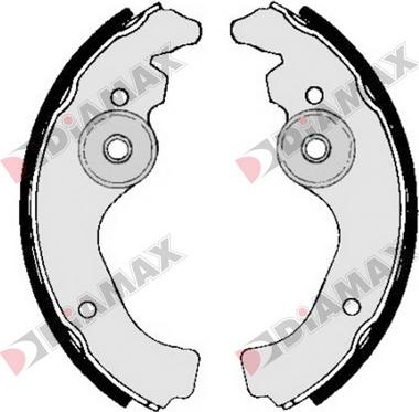 Diamax N01141 - Комплект гальм, барабанний механізм avtolavka.club